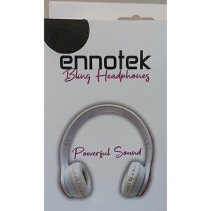 - Ennotek  Adjustable  Wireless BT Headphones with Mic & 5 to 6 Hours Battery Li